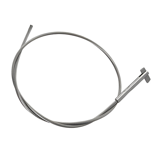 1/8" (3mm) Type 316 stainless cable with factory-installed flip-toggle, pre-cut (SKU CBLH115K)