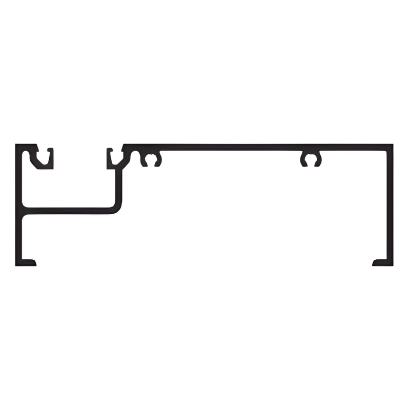 CRL extruded aluminum profile cross-section, SKU FF48211, Clear Anodized Class 1 finish.