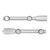 CRL Laguna Brushed Stainless Shower Door Top & Bottom Pivot Rod Set