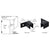CRL Matte Black Right-Hand Sleeve-Over Wall-Mount Glass Clamp