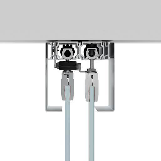 "CRL50 Series Two Panel Telescoping Ceiling Mount Kit, Right Stack - Sleek & Durable Desig