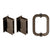 CRL Geneva Oil-Rubbed Bronze Shower Door Pull & Hinge Set