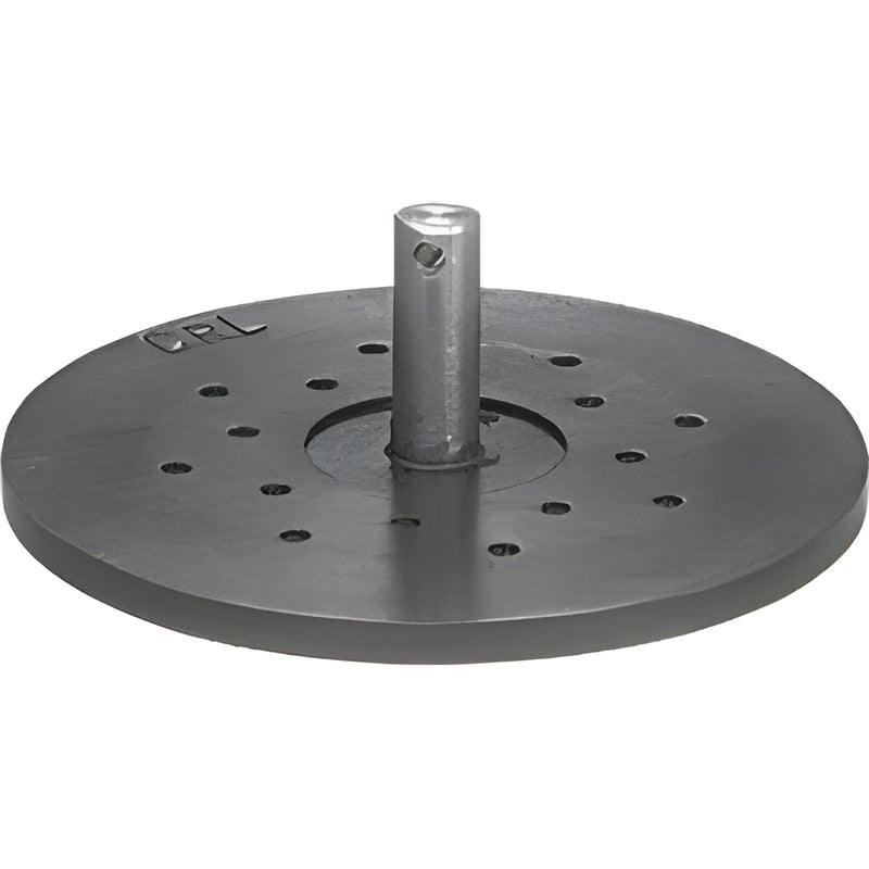 CRL RR150 5" black rubber replacement vacuum cup pad with metal mounting pin