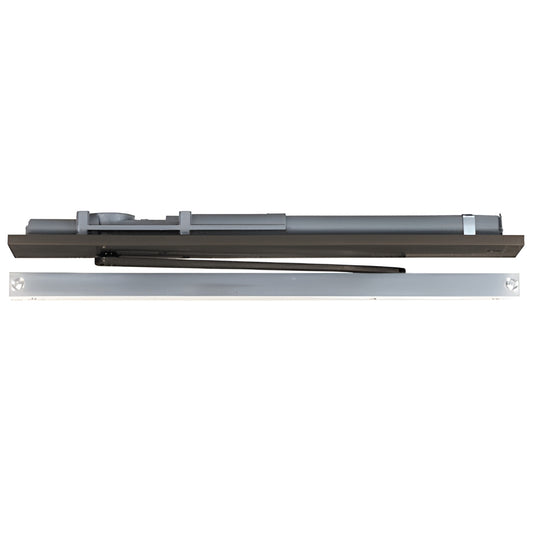 LCN 2035LDU overhead concealed door closer with cover plate, dark bronze finish