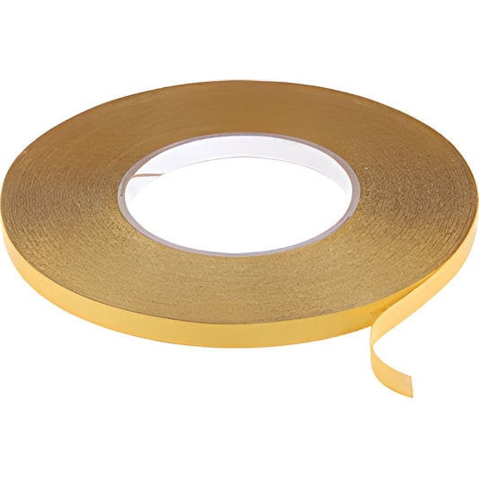 3M CRL clear double-sided PVC mounting tape roll with gold silicone liner, 9 mm x 180 ft - SKU 4420C