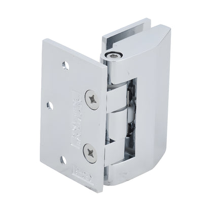 REG037CH polished chrome adjustable wall-mount brass shower hinge, self-centering, for 8-10mm glass