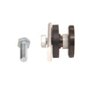 Latitude 34 glass transom mount LAT34MKGLSBLS, black stainless round roller with mounting bolt