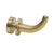 CRL Satin Brass Wall-Mount Robe Hook for Bathroom