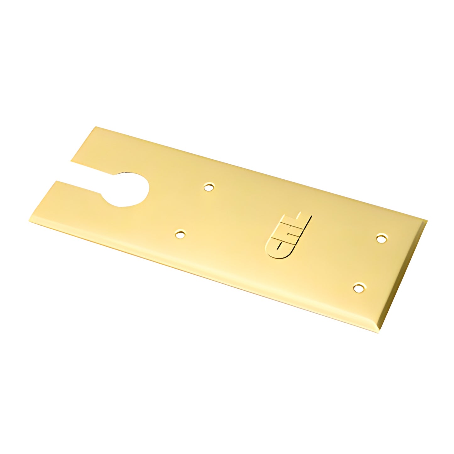 CRL 8300 floor closer cover plate in polished brass, 12-3/4 x 5-1/8, SKU CRL83CPPB