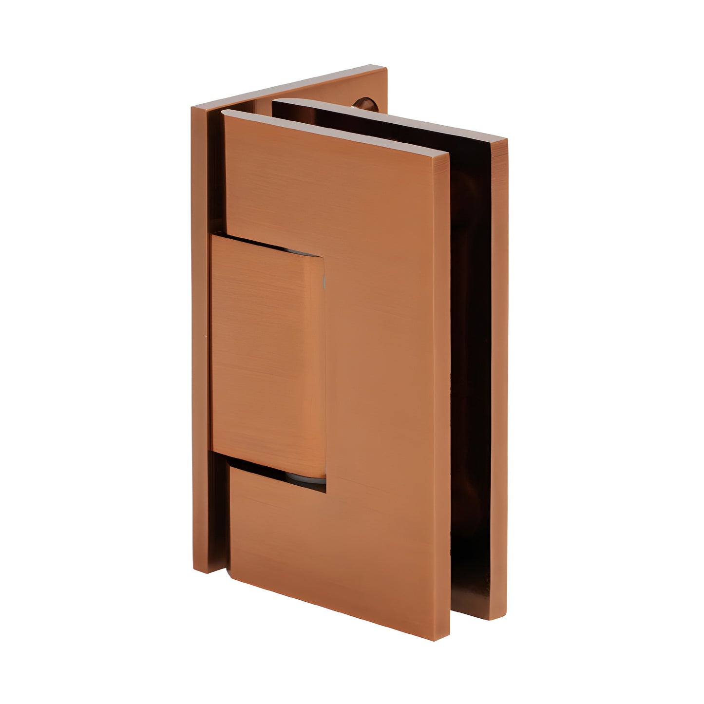 GEN344ABRZ adjustable Geneva shower hinge, antique bronze brass finish for 8-12mm (5/16-1/2") glass