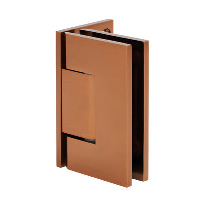 GEN344ABRZ adjustable Geneva shower hinge, antique bronze brass finish for 8-12mm (5/16-1/2") glass