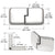 CRL Classic Chrome UV-Bond Glass Door Hinge for Frameless Doors