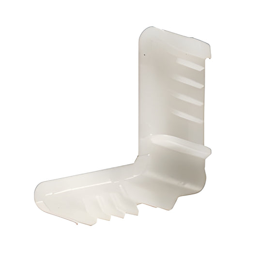 L-shaped CRL nylon corner insert for Dual Seal Spacer, white 9/16 - SKU 92180