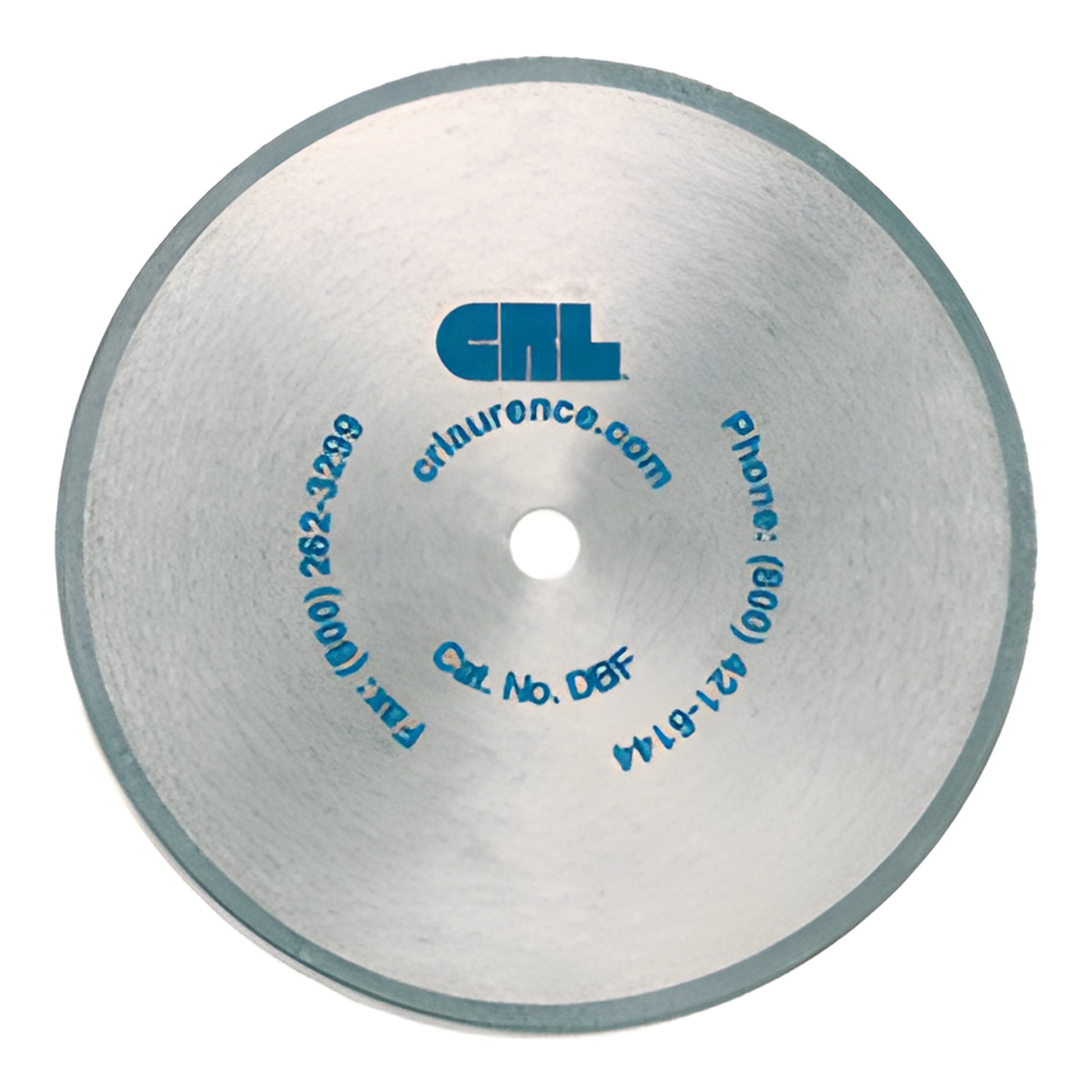CRL DBF 5-3/8 in plated diamond saw blade with 10 mm arbor, thin profile for clean glass and mirror cuts.