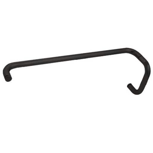 CRL Matte Black 6\" Pull Handle & 22\" Towel Bar BM Series, Sleek Bathroom Hardware
