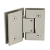 GEN345BN brushed nickel adjustable Geneva glass-to-glass shower hinge, brass, 135 option.