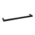 CRL 24-inch Matte Black SQ Series Square Towel Bar Wall-Mount