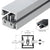 CRL Clear Anodized Aluminum Division Bar 1-3/4 x 1-7/8 in Vinyl 24 ft