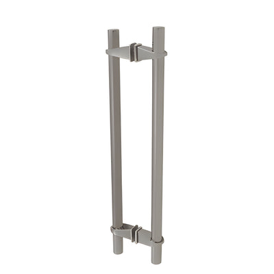CRL 28 in Brushed Stainless Adjustable Door Pull with VP1 Post