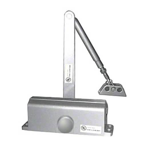 CRL Aluminum ANSI Grade 1 Size 1 Light Duty Door Closer, Surface Mount, Durable Design