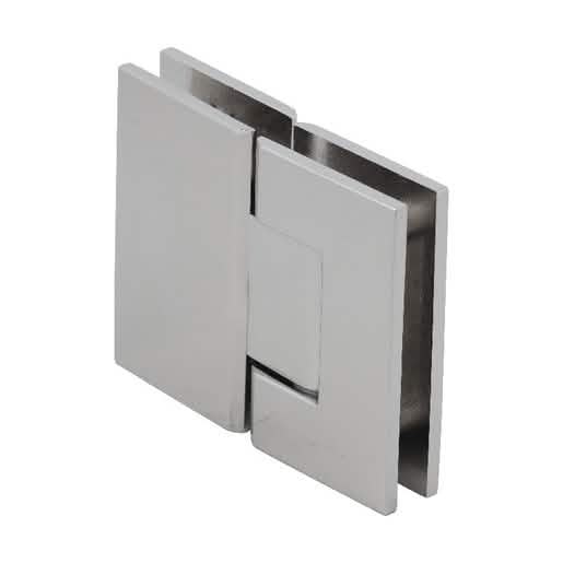 CRL Geneva 580 Series Polished Nickel 180° Glass Hinge with 5° Offset - Sleek & Durable