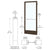 CRL-U.S. Aluminum Series 250 36x84 Bronze Black Narrow Stile Hinge