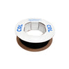 Black storefront door pile weatherstrip on clear polypropylene backing, energy-saving seal (SKU W188C)