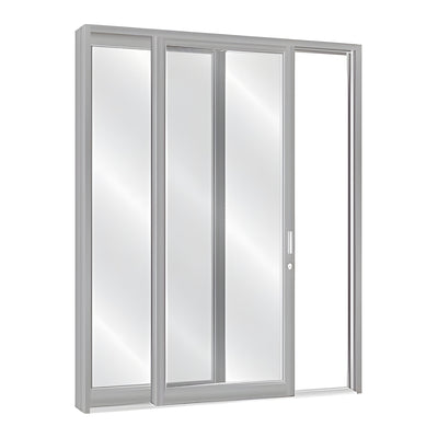 CRL-U.S. Aluminum S2000 Clear Anodized 48x96 Narrow Sliding Door