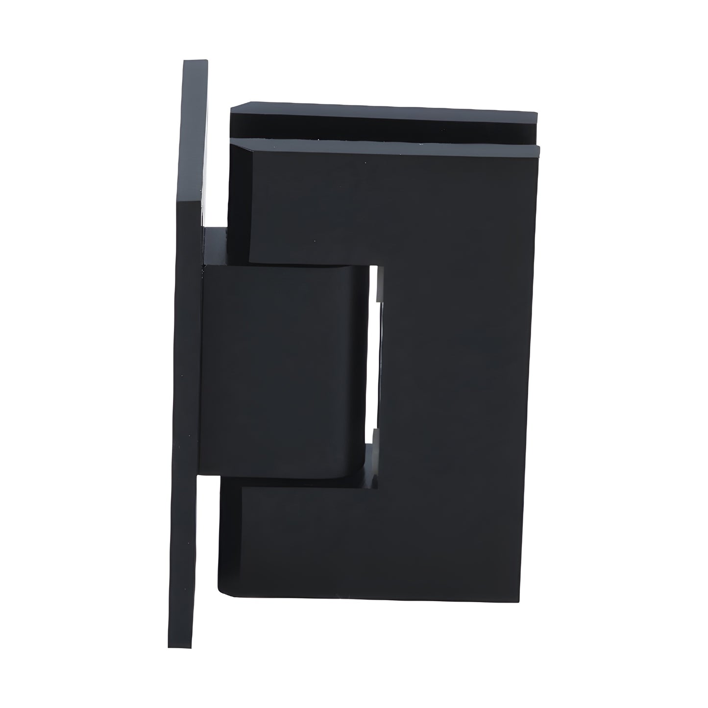 JRG0370RB Junior Geneva oil rubbed bronze wall mount brass shower door hinge for 6-8mm glass, self centering.