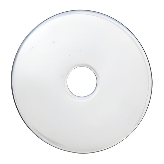 Clear 1-1/4" disc gasket washer for glass doors (SKU DH114GASK), donut-shaped spacer to protect glass from metal pulls.