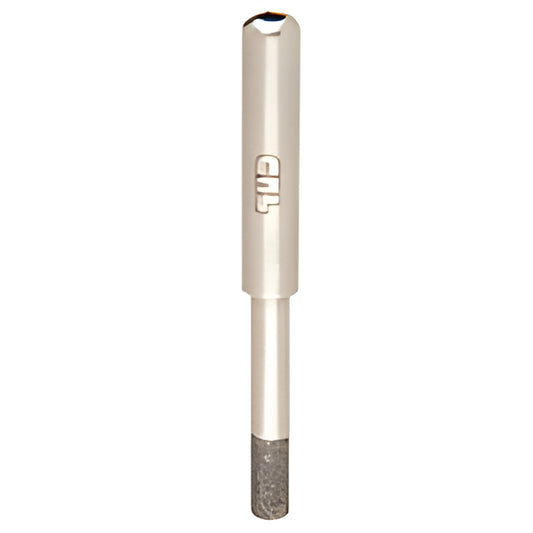 CRL DCD14 electro-formed diamond drill bit for flat plate glass, 1/4" (6 mm) thin-wall, straight shank
