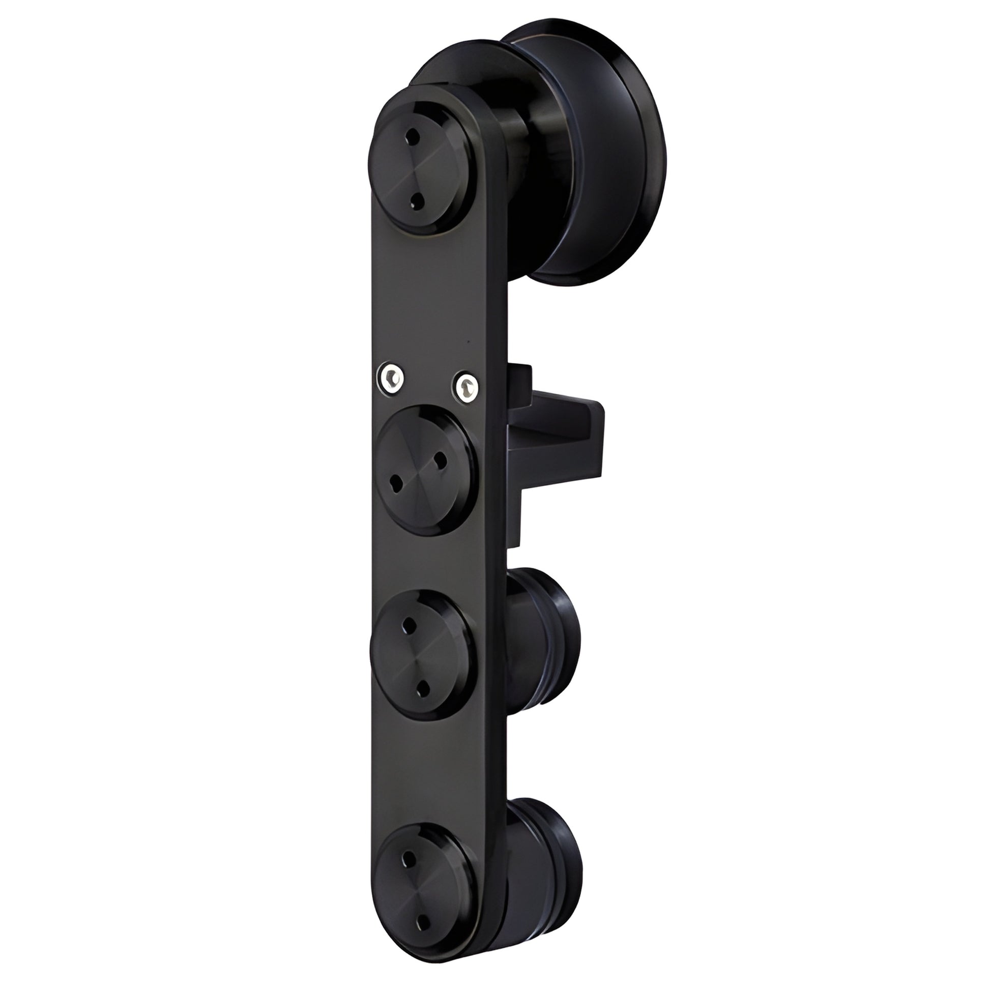 LS500MBL matte-black Laguna anti-lift top roller for sliding glass doors, 316 stainless alloy, 1/8" vertical adjustment