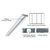 CRL 4 in Satin Anodized Header with Glazing Pocket - Custom Length