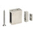 CRL Brushed Stainless Adjustable Sliding Track Wall Mount - 2 Pack