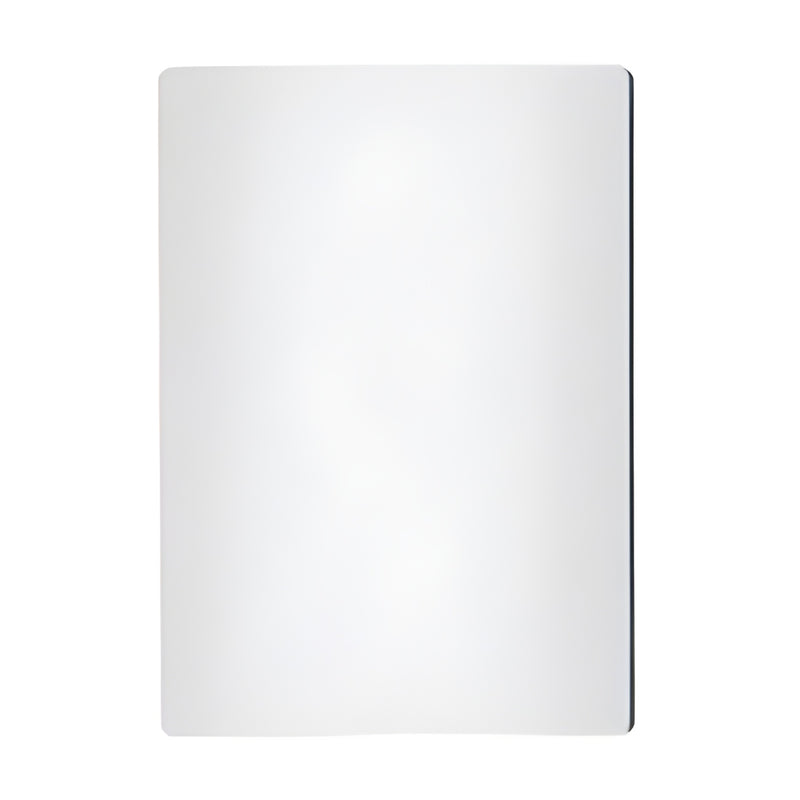 Satin anodized aluminum CRL channel end cap 3.5 x 1.75 in for 3/8-1/2 in glass, SKU MGCEC12SA