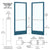 CRL-U.S. Aluminum 72x84 Series 250 Narrow Stile Pair Doors KYNAR®