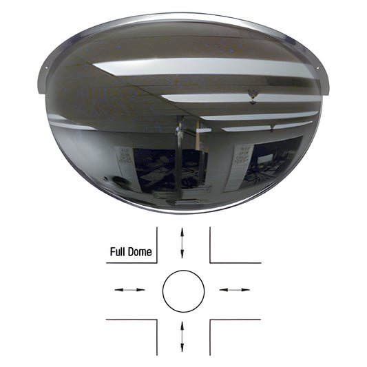DMX26 360 full-dome acrylic ceiling safety mirror (plexiglass) for aisle, corridor and overhead surveillance
