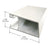 CRL-U.S. Aluminum White KYNAR® Beveled Door Stile 9/16" Glass 21'2"