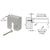 CRL Brushed Stainless Square Stabilizing End Cap for 1-1/2" Railing