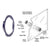 CRL Glass Spacer Ring 7/16 to 5/8 in Glazing Adapter