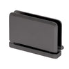 PPH080RB oil-rubbed bronze beveled brass shower door hinge with rear drip plate (sill-mount pivot)
