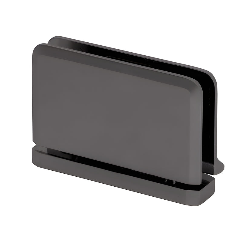 PPH080RB oil-rubbed bronze beveled brass shower door hinge with rear drip plate (sill-mount pivot)