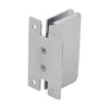 Polished chrome brass wall-mount shower hinge for 1/4-5/16 (6-8mm) glass, Petite series (SKU PET037CH)