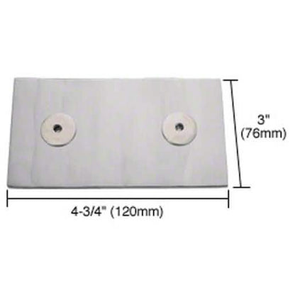 CRL 316 Brushed Stainless Link Patch Bracket, durable connector for glass installations.