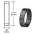 CRL Matte Black 0.360" Replacement Cylinder Ring for Door Locks