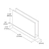 Brushed bronze pivot hinge for 1/2" (12mm) tempered glass, top-and-bottom mount, solid brass. SKU SRCAR01BBRZ