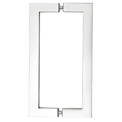 CRL 24" Polished Stainless Glass Door Pull - Square Tube Back-to-Back