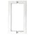CRL 24" Polished Stainless Glass Door Pull - Square Tube Back-to-Back