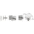 CRL Satin Chrome 1-1/4" Square Standoff Cap for Glass Panels