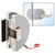 CRL Fail-Safe Lever Lock Glass Keepers w/ Electric Strike, Satin